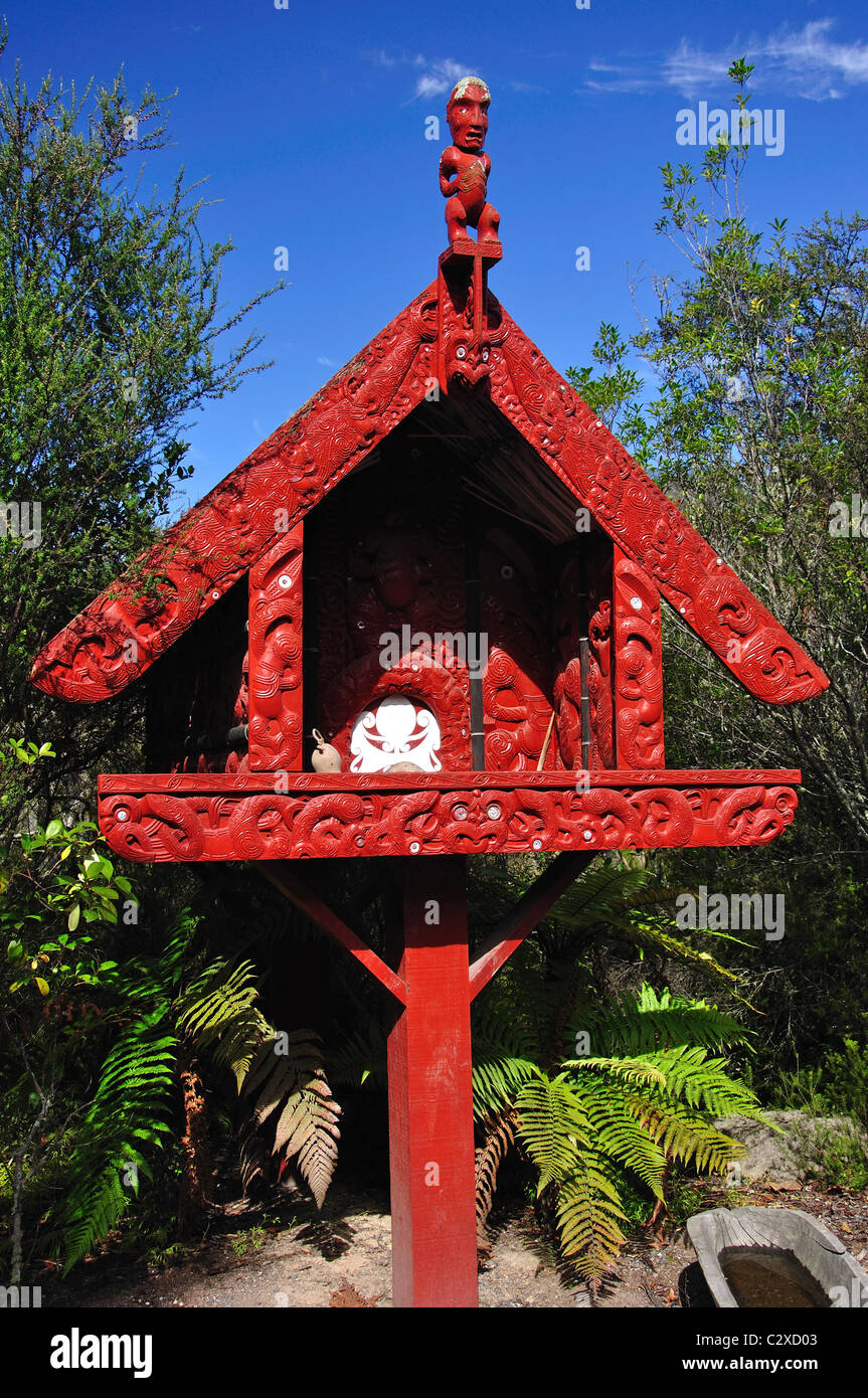 Maori storehouse, Te Puia, New Zealand Maori Arts and Crafts Institute