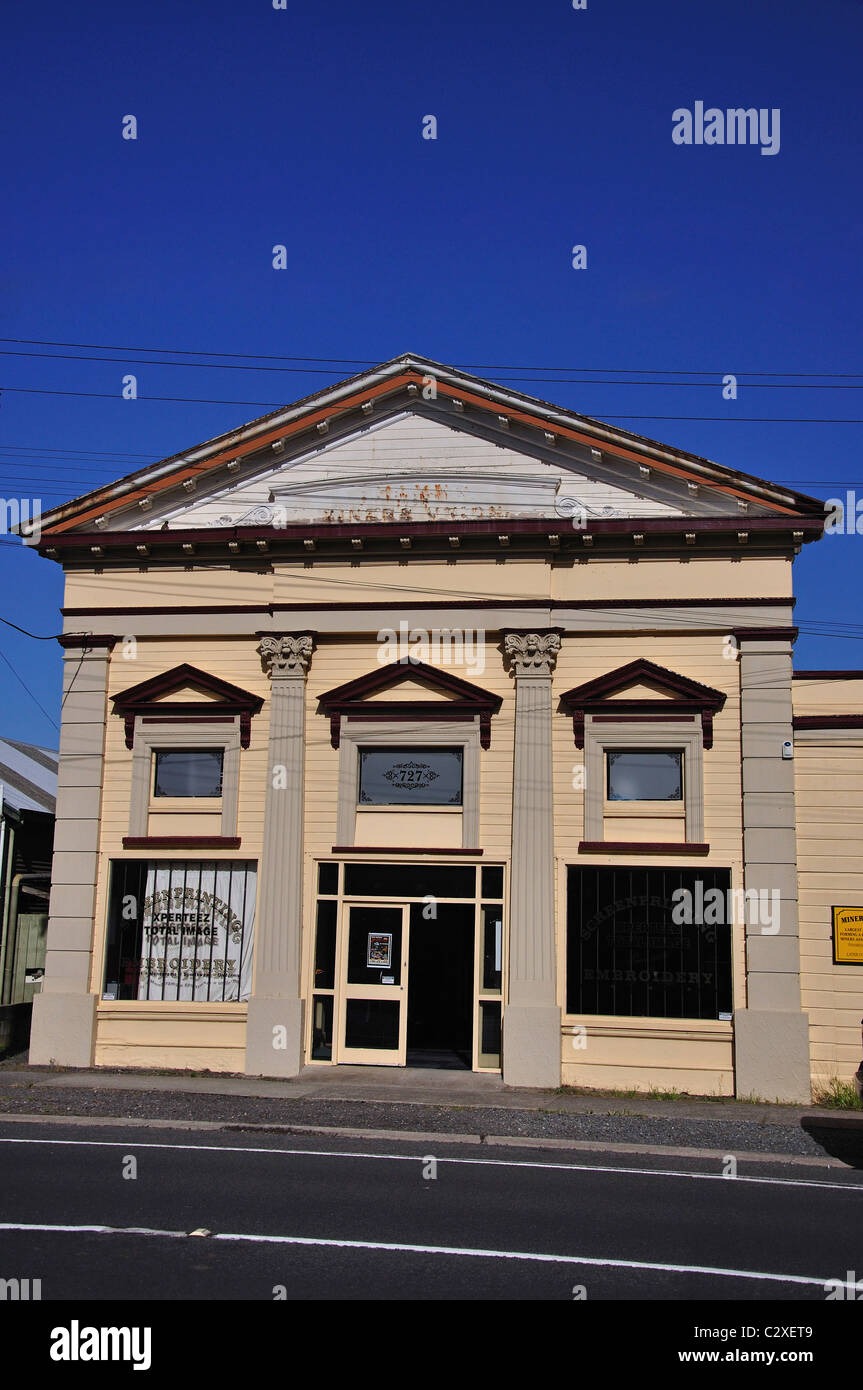 Former Miner's Union Hall building, Queen Street, Thames, Coromandel