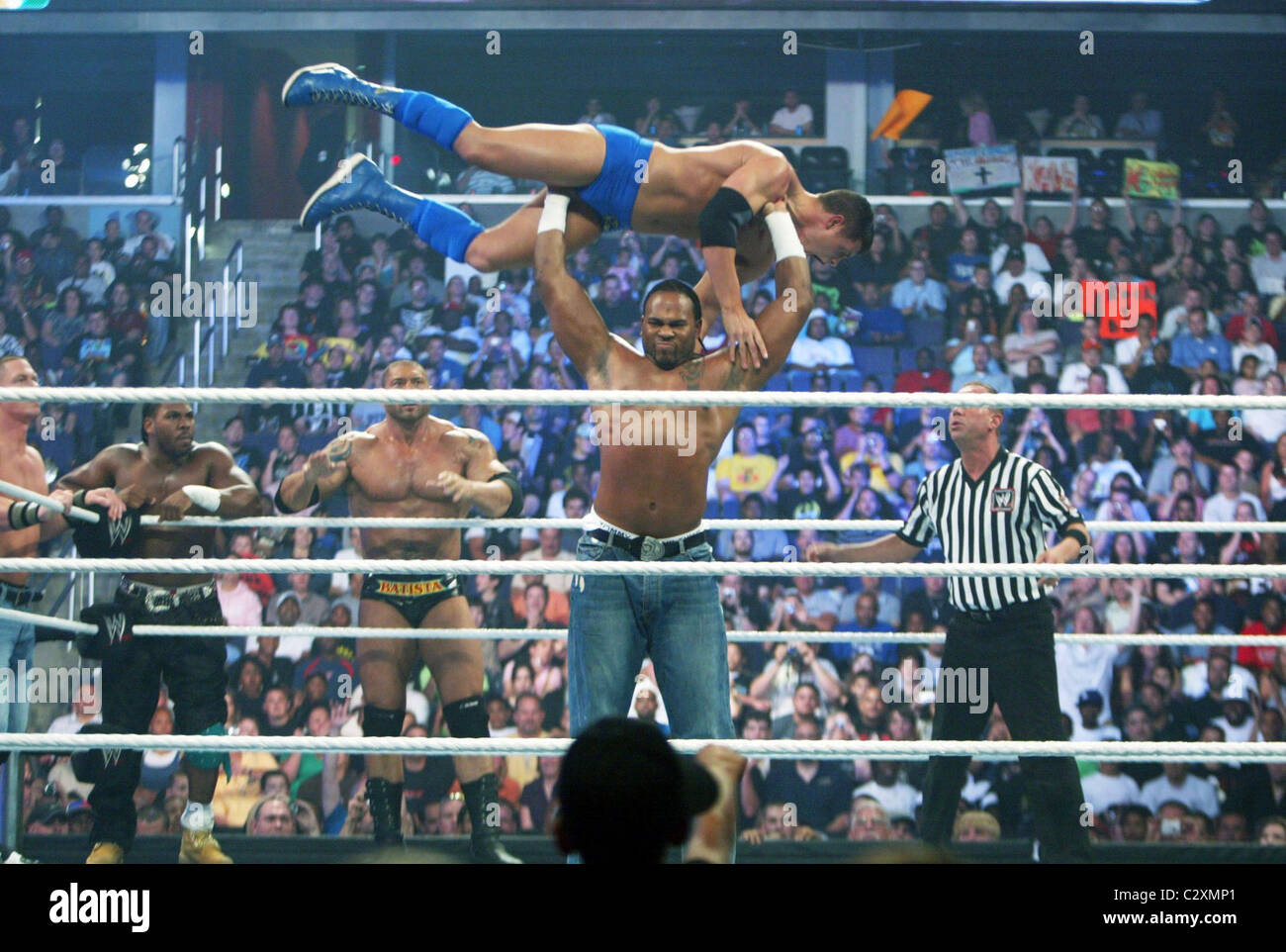 Batista, JBL, Kane and Cody Rhodes WWE RAW at the Verizon Centre Washington DC, USA 28.07.08