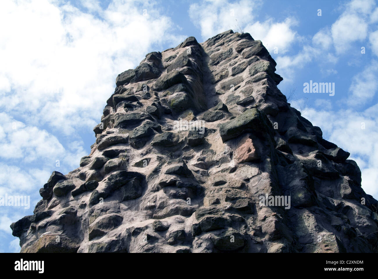 Rock, Kerpen Castle, Illingen, Germany Stock Photo