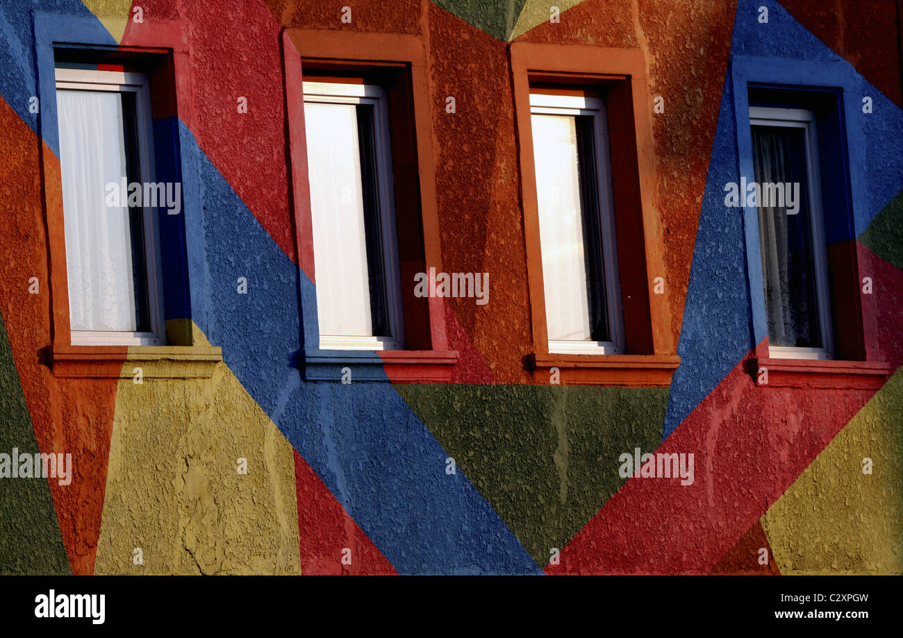 Windows, Merchweiler, Saarland, Germany Stock Photo