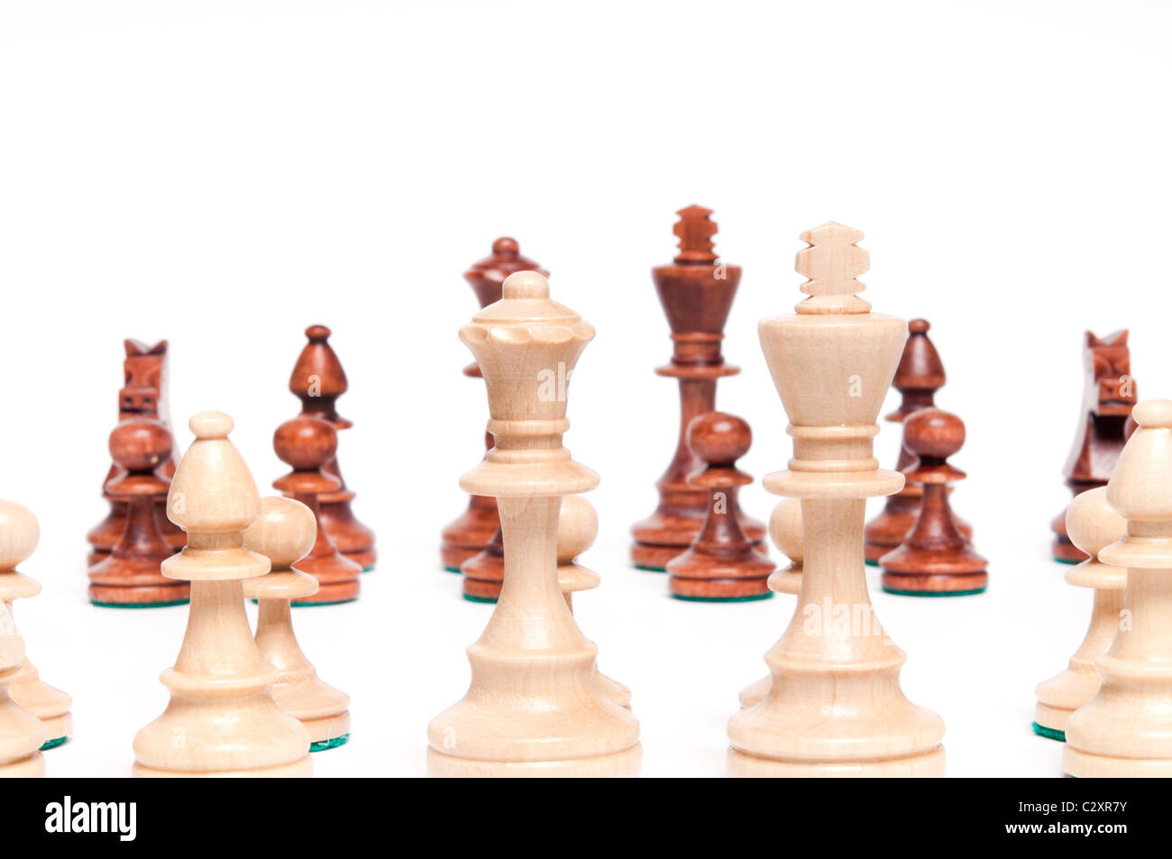 chess pieces isolated Stock Photo