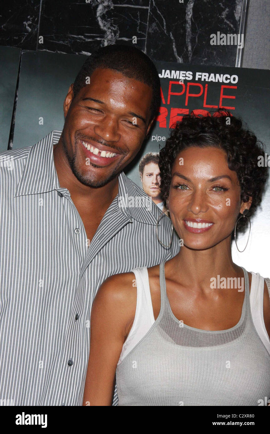 Michael Strahan and Nicole Murphy Three Olives Vodka & Columbia Pictures presents a special screening of Pineapple Express at Stock Photo