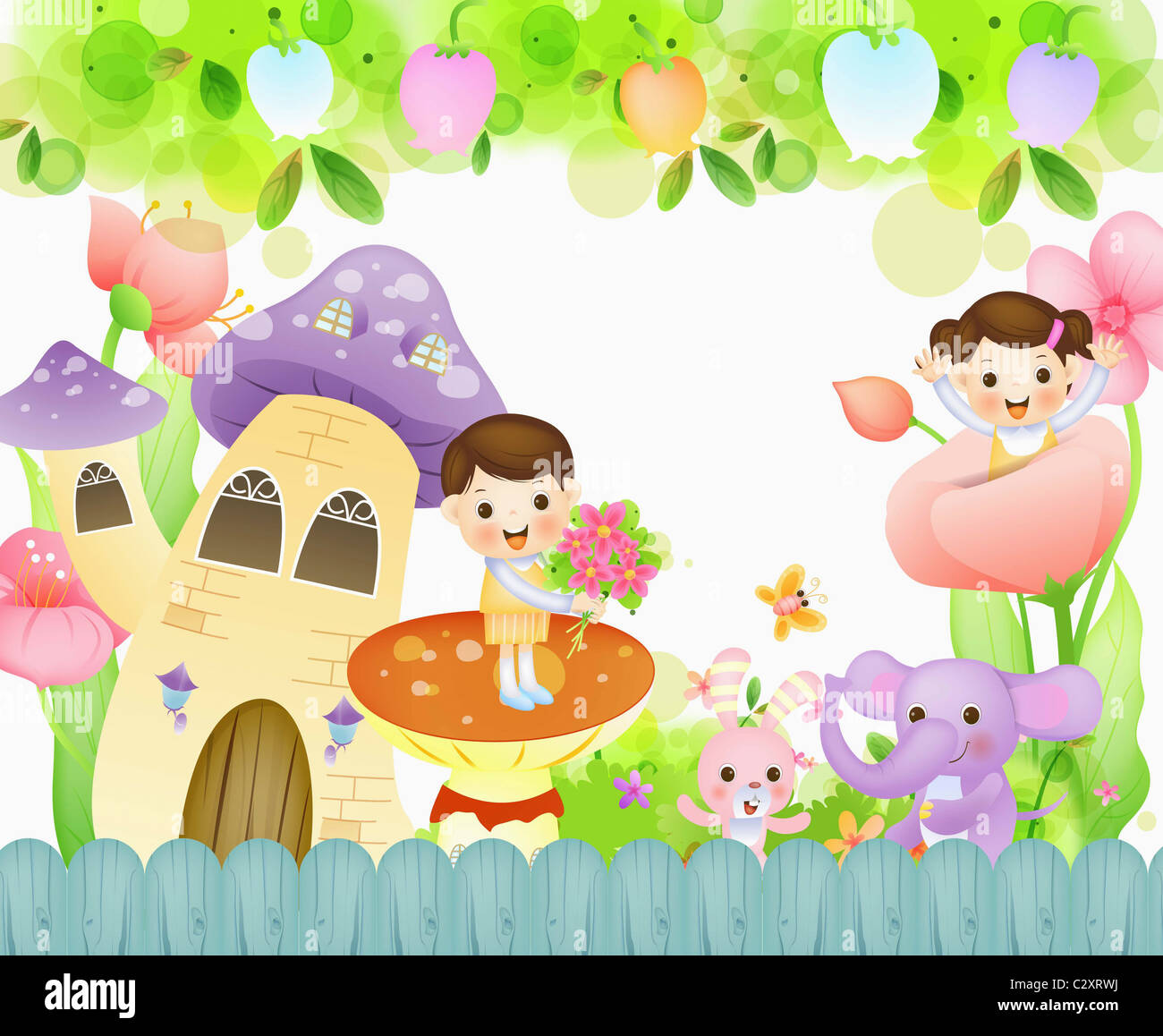  Foto zu happy friends in kindergarten Stock Photo - Alamy 
