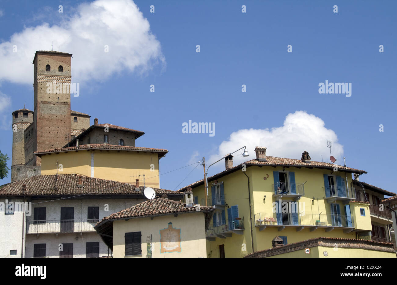 Serralunga d'Alba, Piemont, Italy Stock Photo