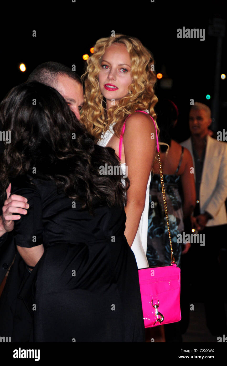 Bijou Phillips Mercedes-Benz Fashion Week Spring 2009 - Calvin Klein, Inc.  40th Anniversary - outside arrivals New York City Stock Photo - Alamy