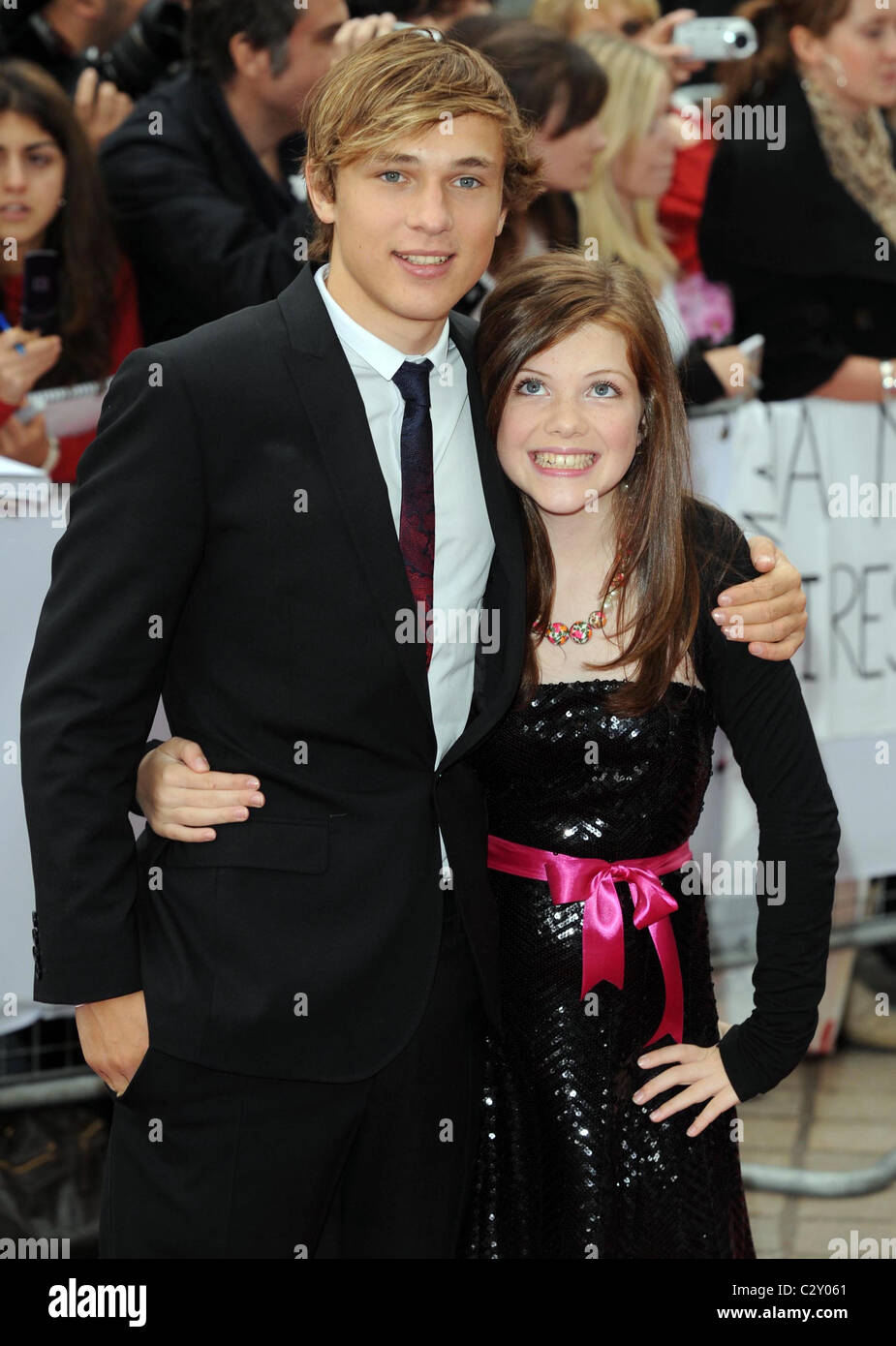 Georgie Henley and William Moseley arriving at the National Movie Awards held at the Royal