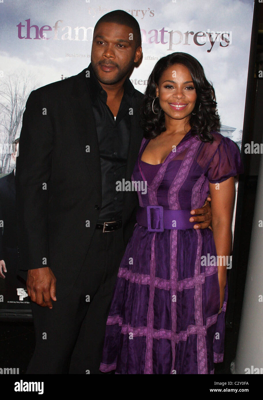 Tyler Perry and Sanaa Lathan Screening of Tyler Perry's 'The Family
