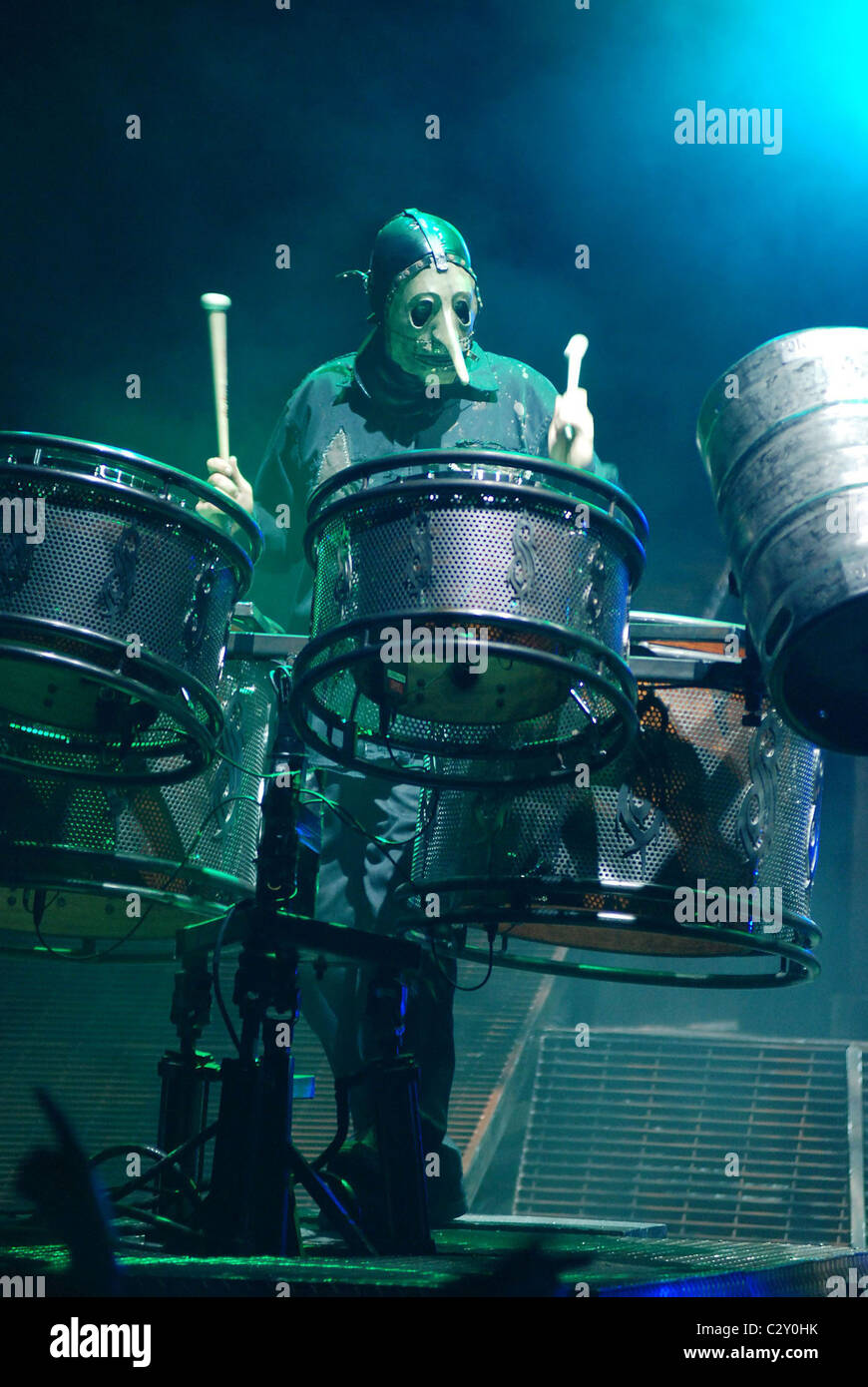 Grammy award-winning band Slipknot perform at the 2008 Rockstar Energy Drink Mayhem Festival Tinley Park, Illinois - 10.08.08 Stock Photo