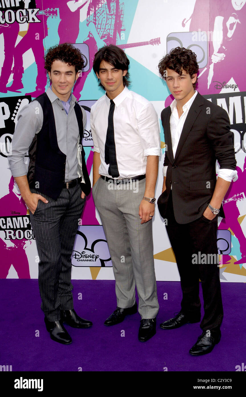 Kevin Jonas , Joe Jonas and Nick Jonas from The Jonas Brothers Camp