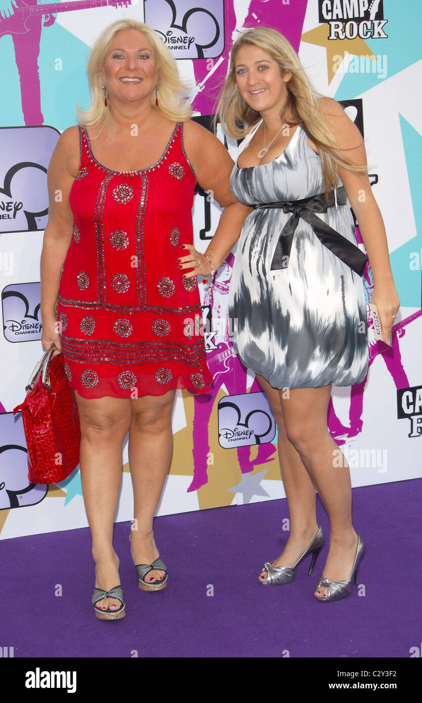 Vanessa Feltz and Allegra Feltz Camp Rock European TV premiere held