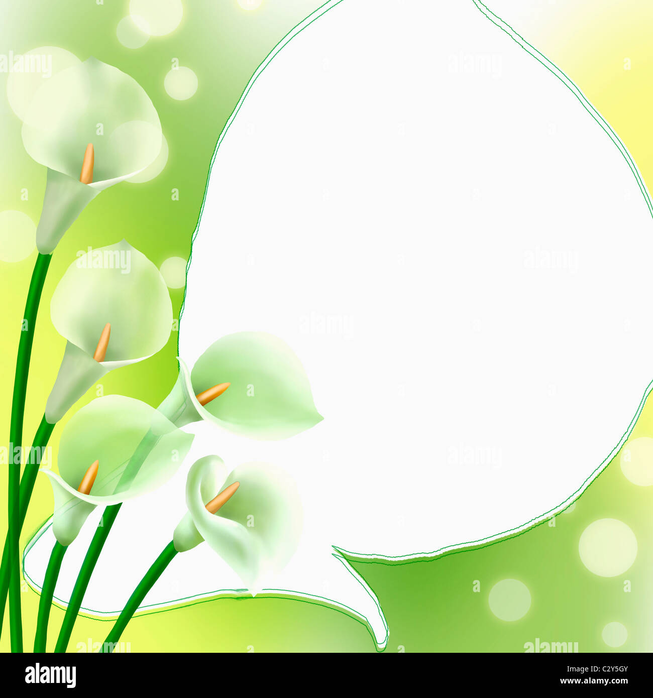 spring flower letter papers Stock Photo - Alamy