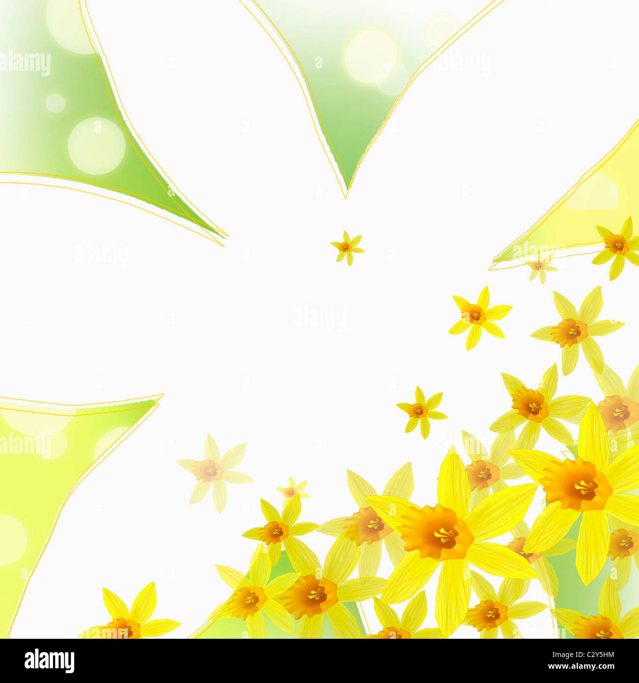 spring flower letter papers Stock Photo - Alamy