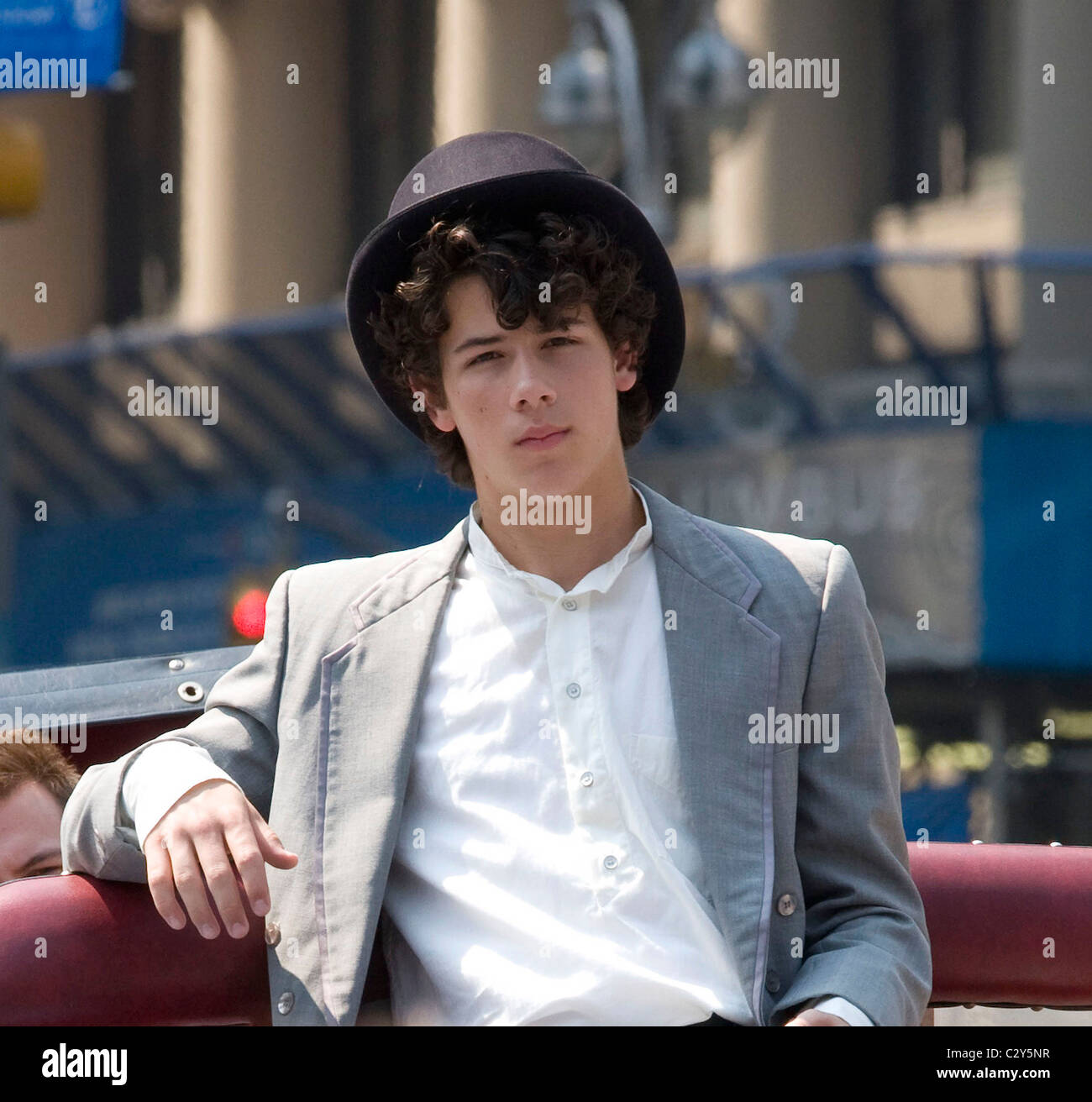 Jonas Brothers hat with button Jonas Brothers | Road Dogs Blue Hat | Hats | Complex Shop main image 3