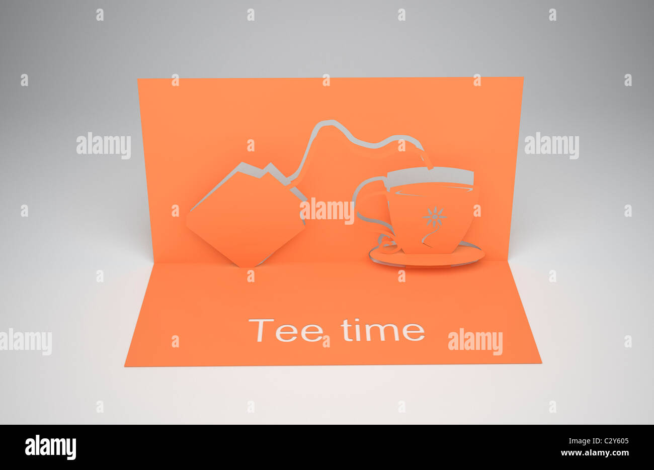 papercraft tea set Stock Photo - Alamy