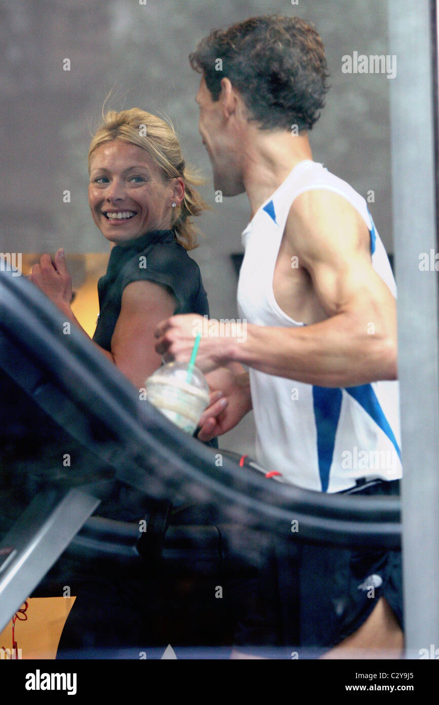 Kelly Ripa and Ultramarathon Legend Dean Karnazes filming the segment ...