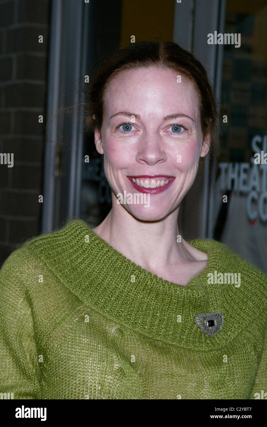Veanne Cox Opening Night of the Off-Broadway play 'The First Breeze of Summer' at the Signature Theatre Company New York City, Stock Photo