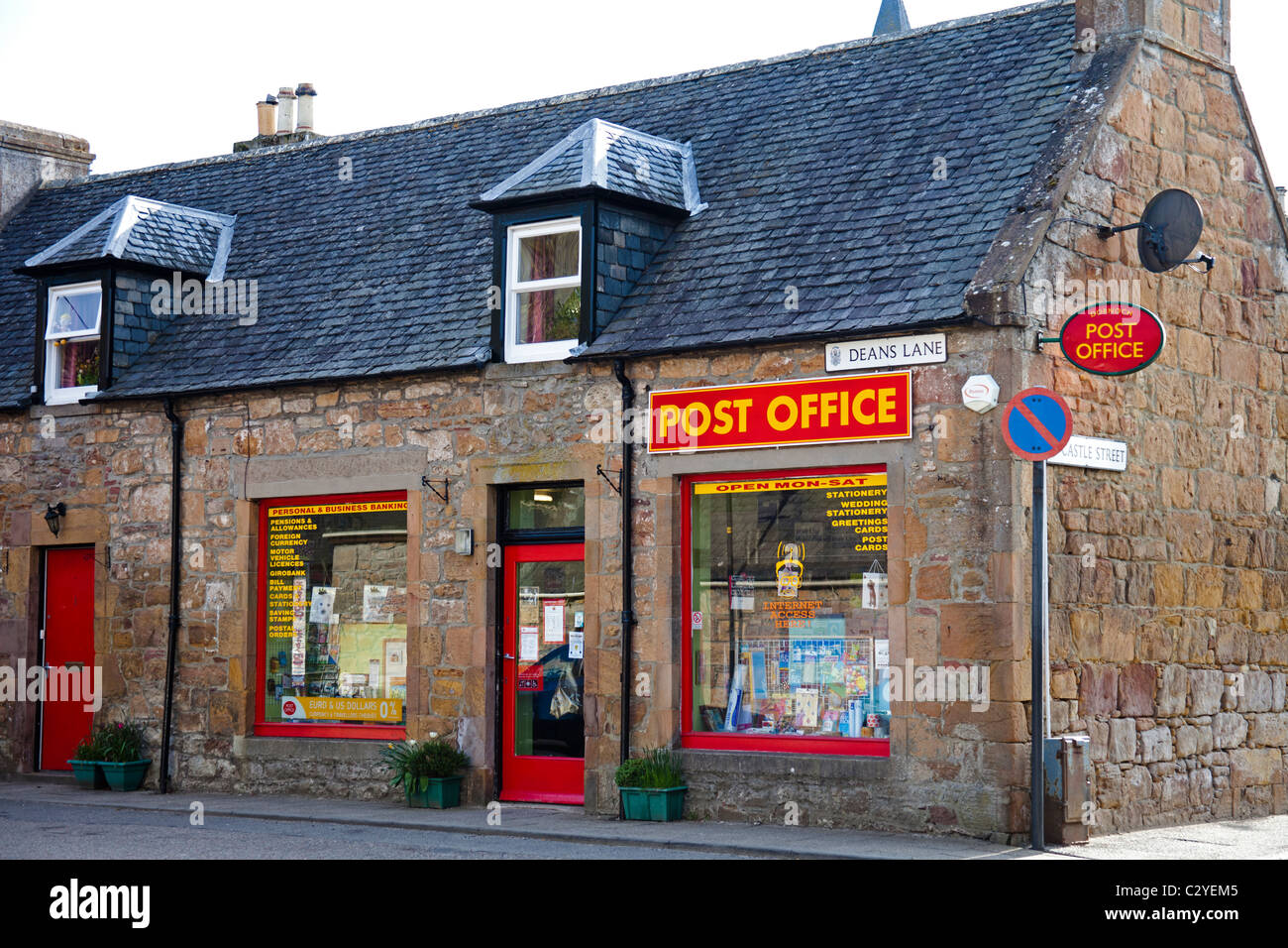 Dornoch Post Office Scotland, UK, Europe Stock Photo Alamy