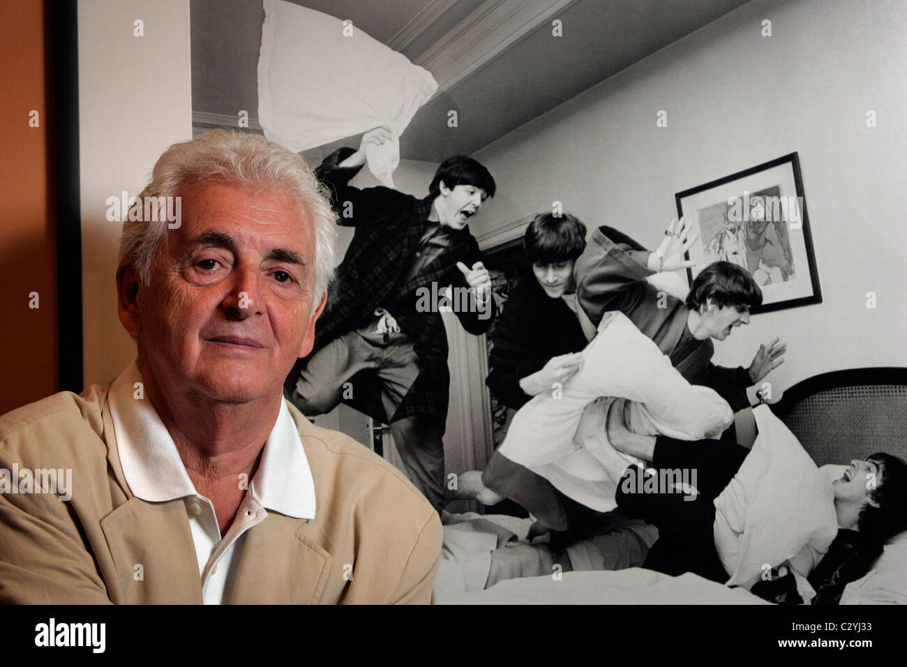 New Yorkbased, Scottish photographer Harry Benson at an exhibition of