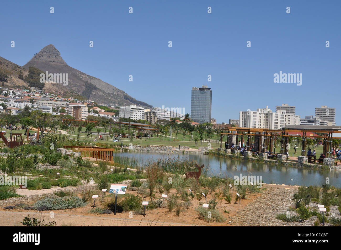 Park in the Green Point area in Cape Town Stock Photo