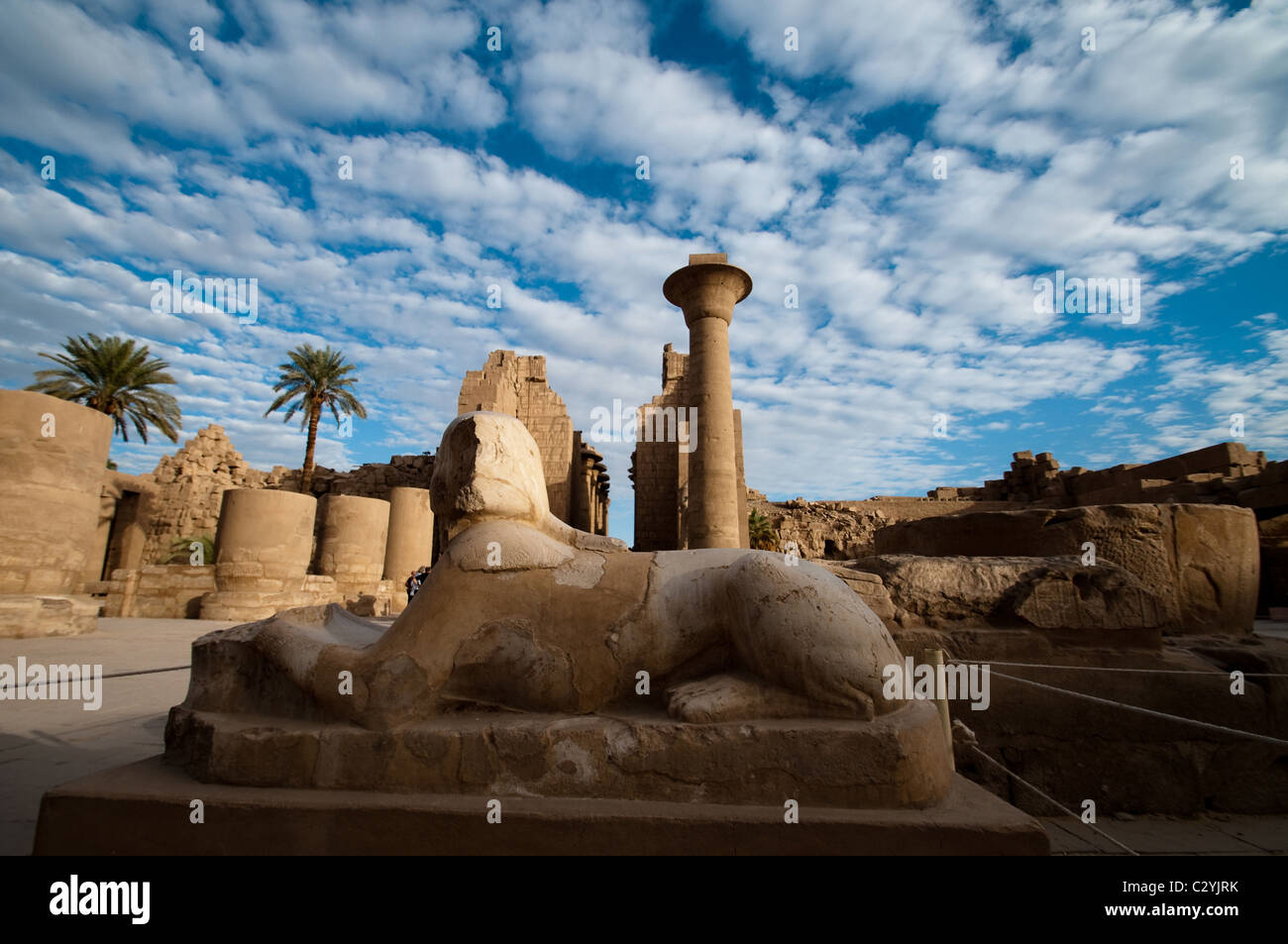 Karnak Temple, Luxor Governorate, Egypt Stock Photo