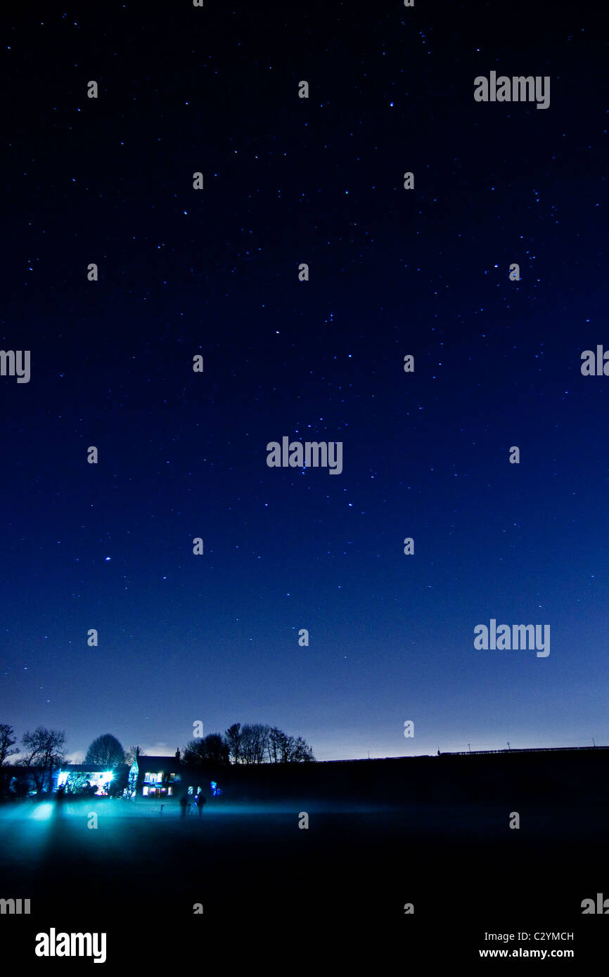 Starry Night Sky Stock Photo