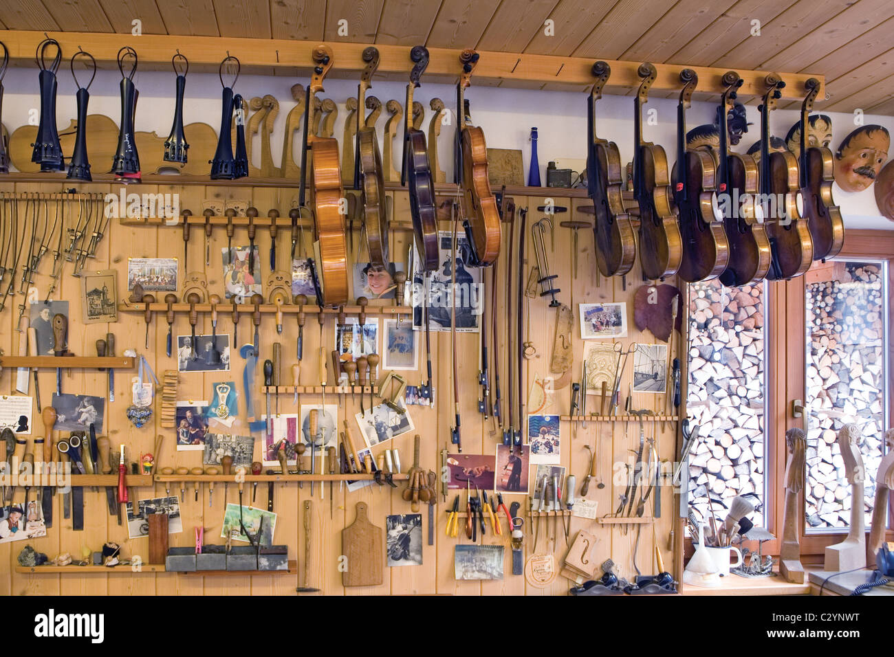 Violin makers Mittenwald, Bavaria, Germany Stock Photo Alamy