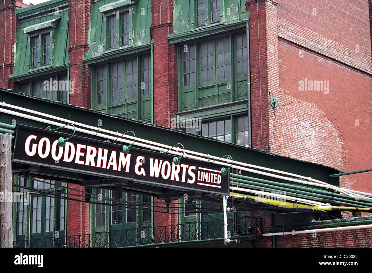 The Gooderham and Worts distillery district in Toronto Ontario, Canada