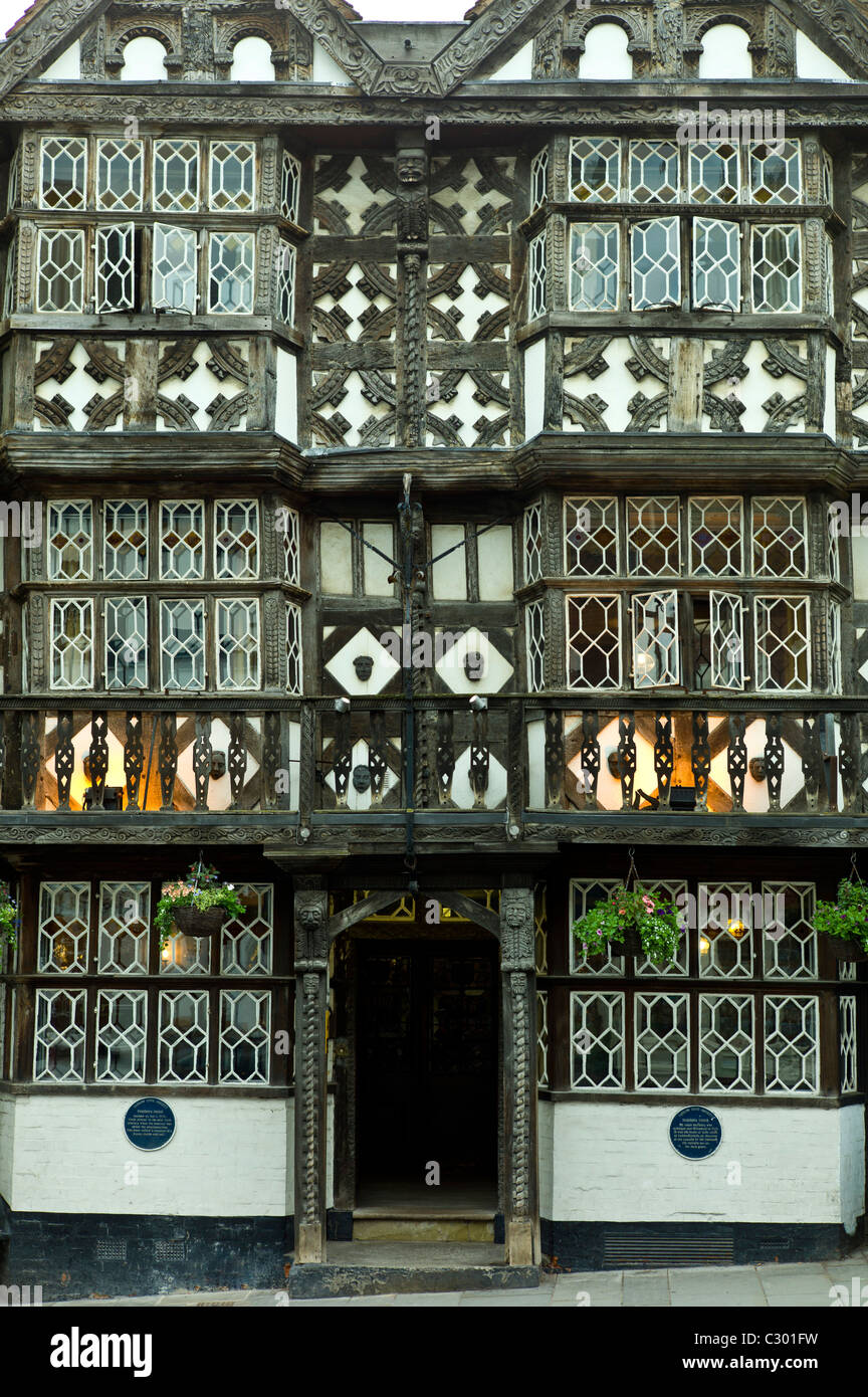Tudor style timber-framed house in Corve Street, Ludlow, Shropshire, UK Stock Photo