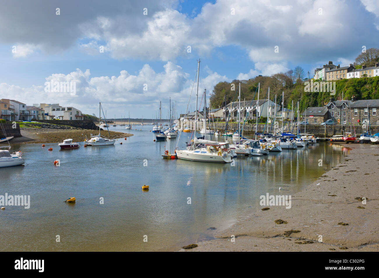 Porthmadog harbour at low water. Wales Stock Photo Alamy