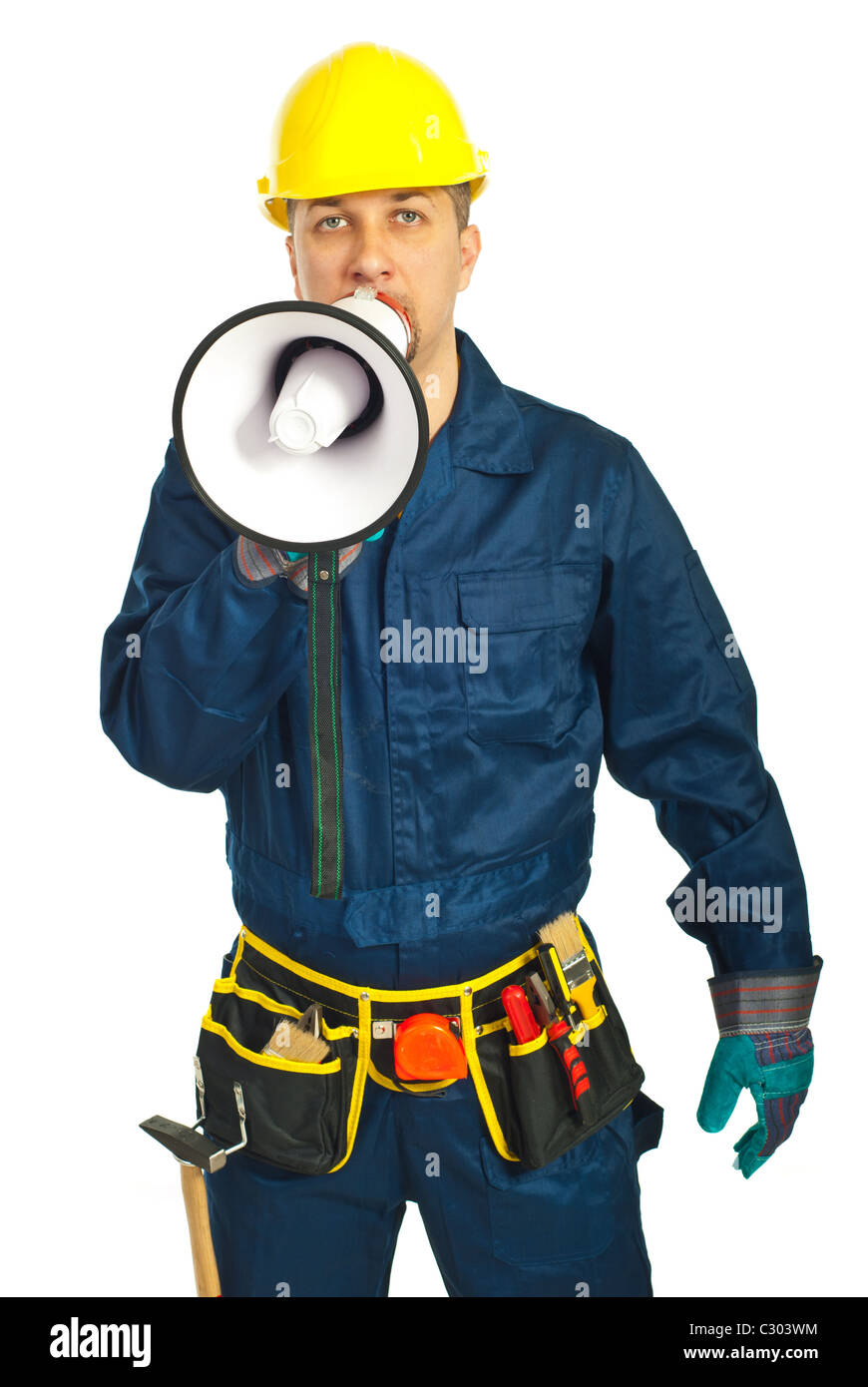 Page 4  Angry Construction Worker Megaphone Images - Free