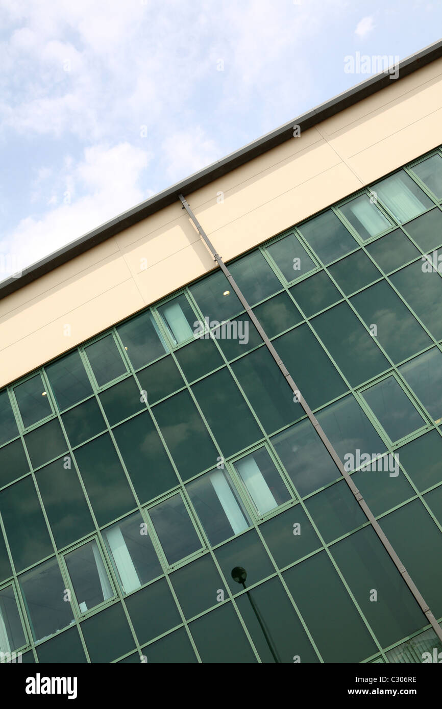 Glass fronted office block Stock Photo