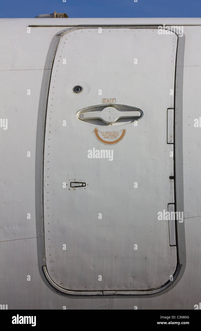 BAe 146 Aircraft Cabin Door Stock Photo - Alamy