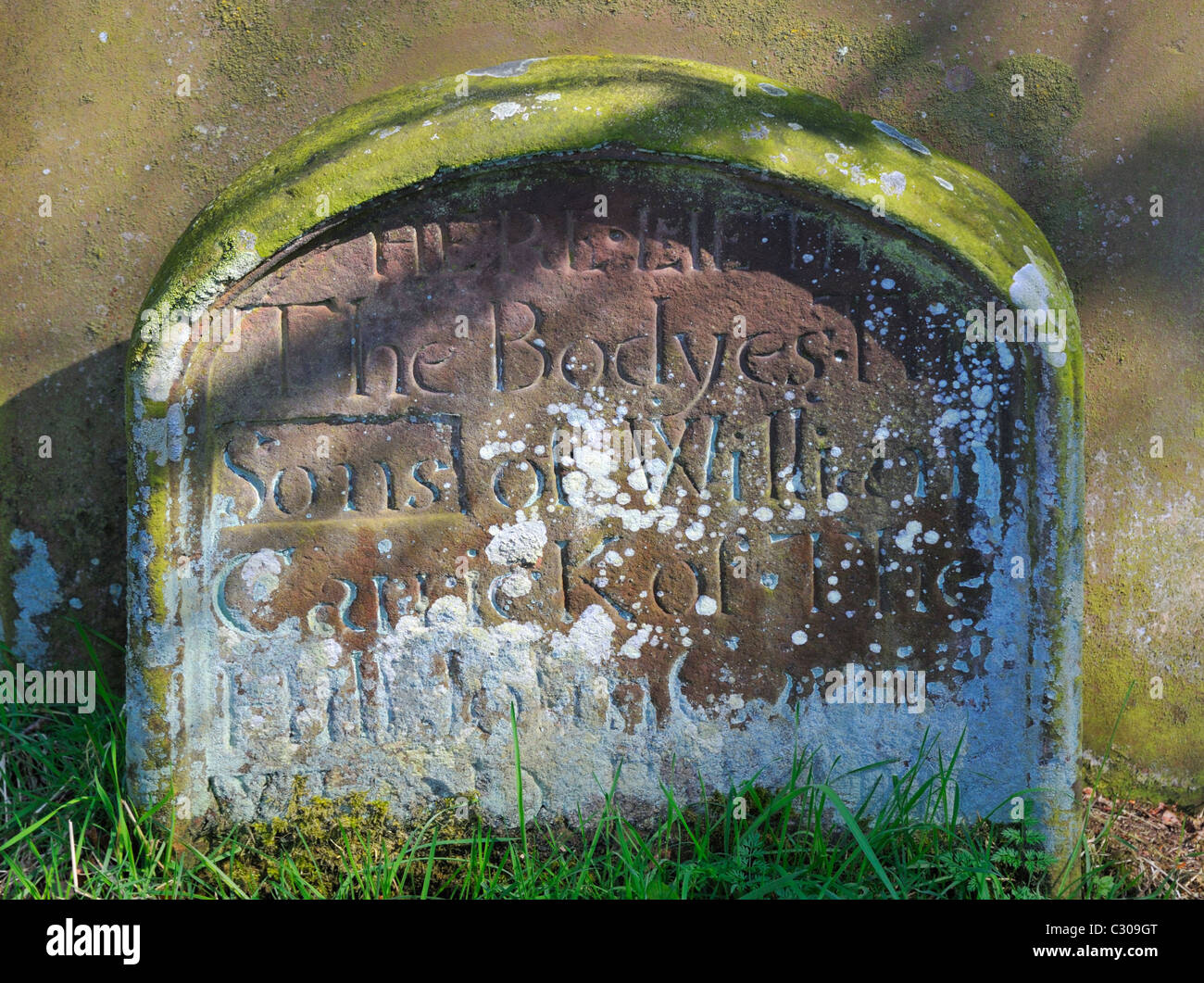 17th. Century gravestone. Church of Saint Mary Magdalene. Hayton (near