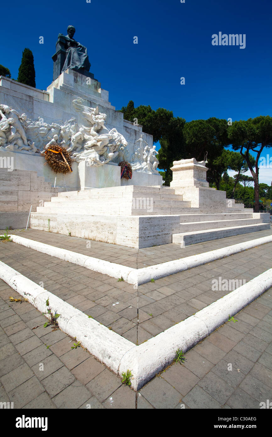 Italy, Lazio, Rome. Monument to Giuseppe Mazzini on the Aventine hill in Rome Stock Photo