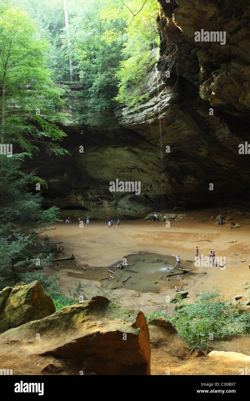 Ash Cave at Hocking Hills State Park, Logan, Ohio, USA Stock Photo Alamy