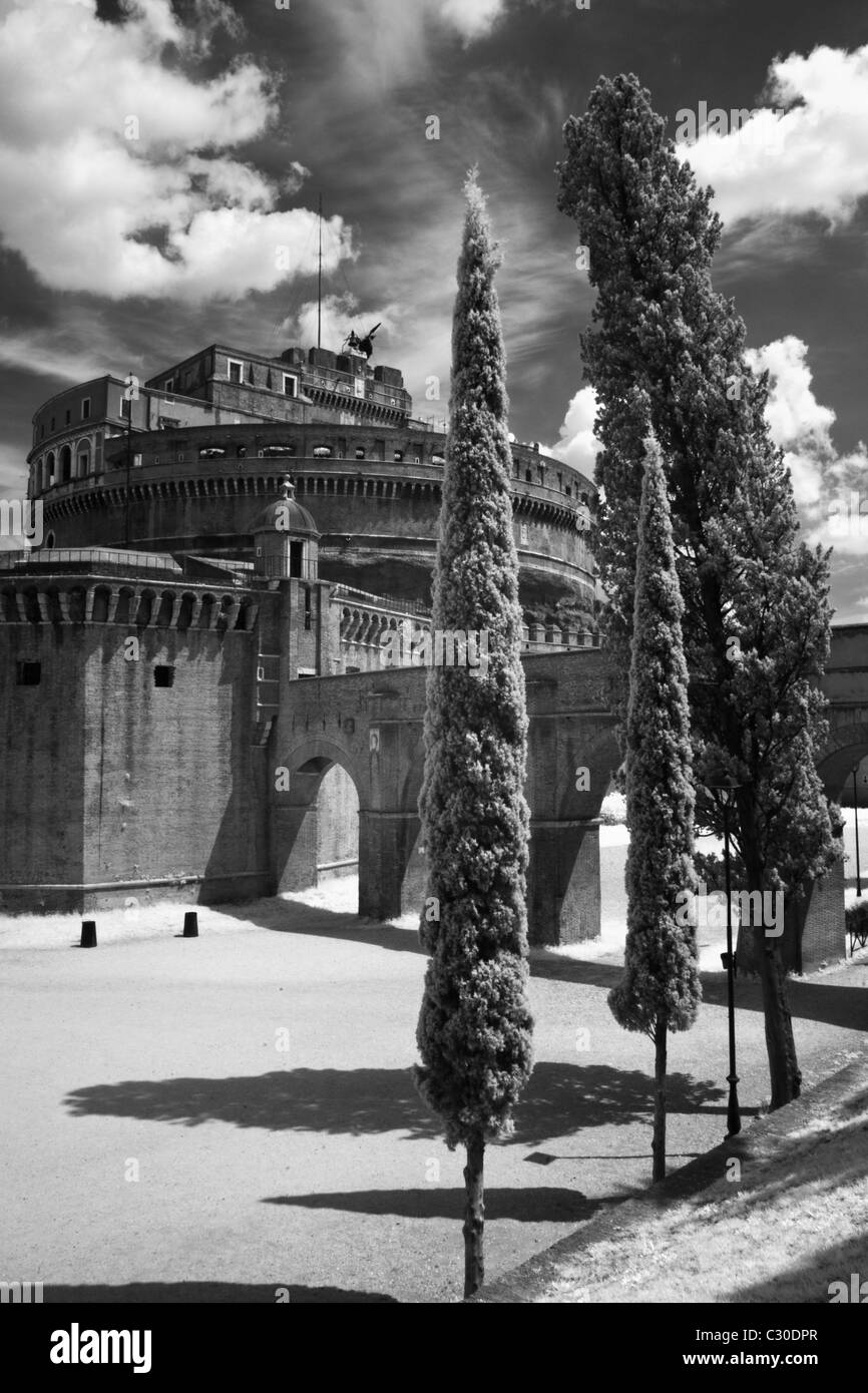 Italy, Lazio, Rome. Castel Sant'Angelo (also known as 'The Mausoleum of Hadrian') Stock Photo