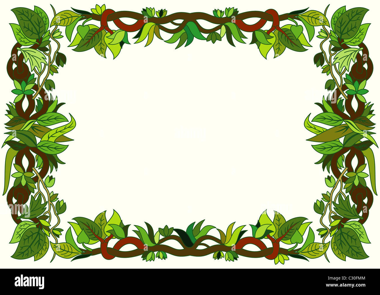 floral frame Stock Photo