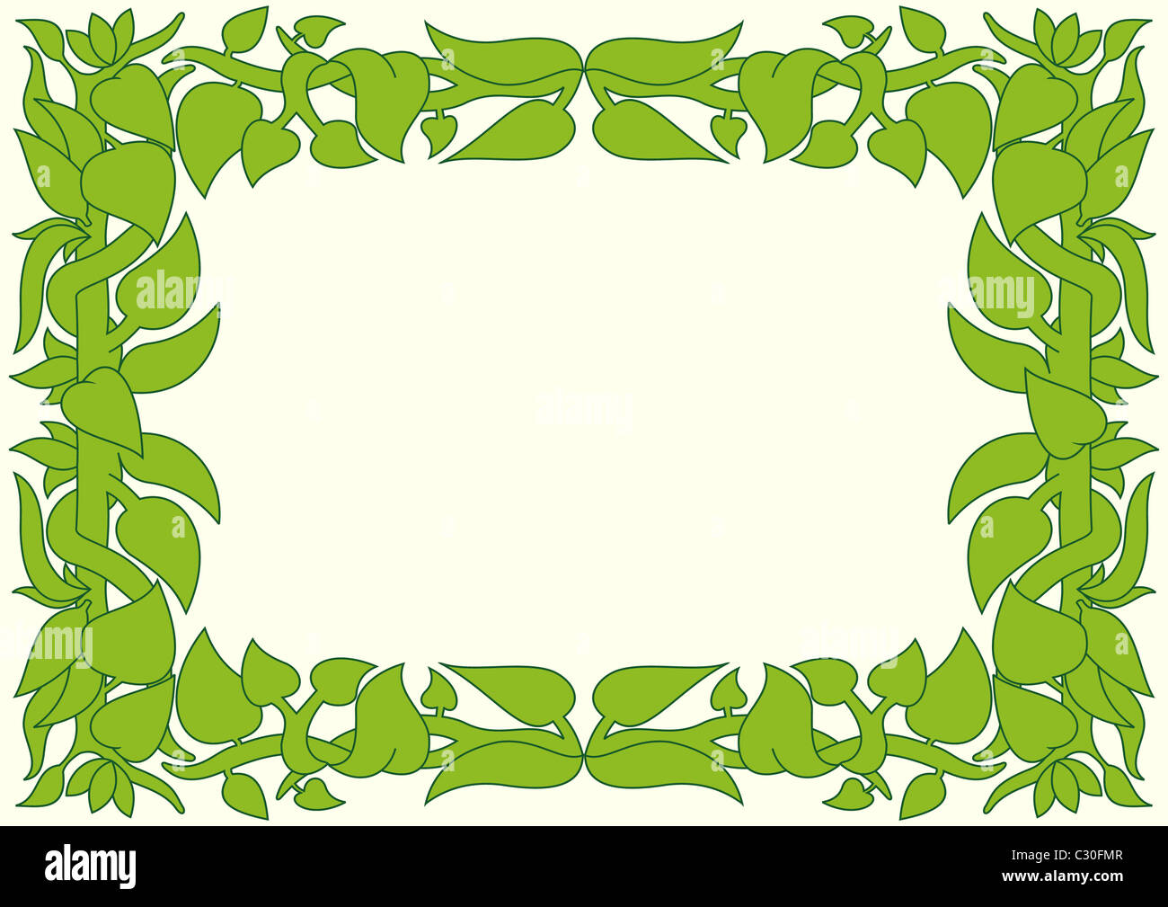 floral frame Stock Photo