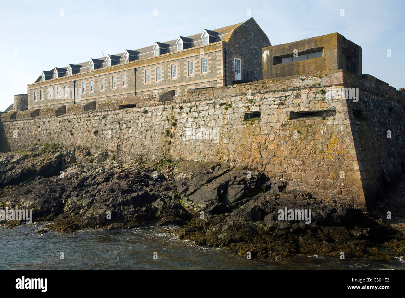 Castle Guernsey Channel Islands Stock Photo Alamy