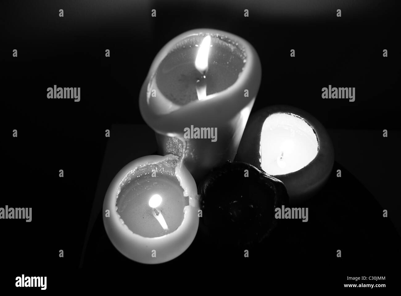 Candle Black and White Stock Photos & Images Alamy