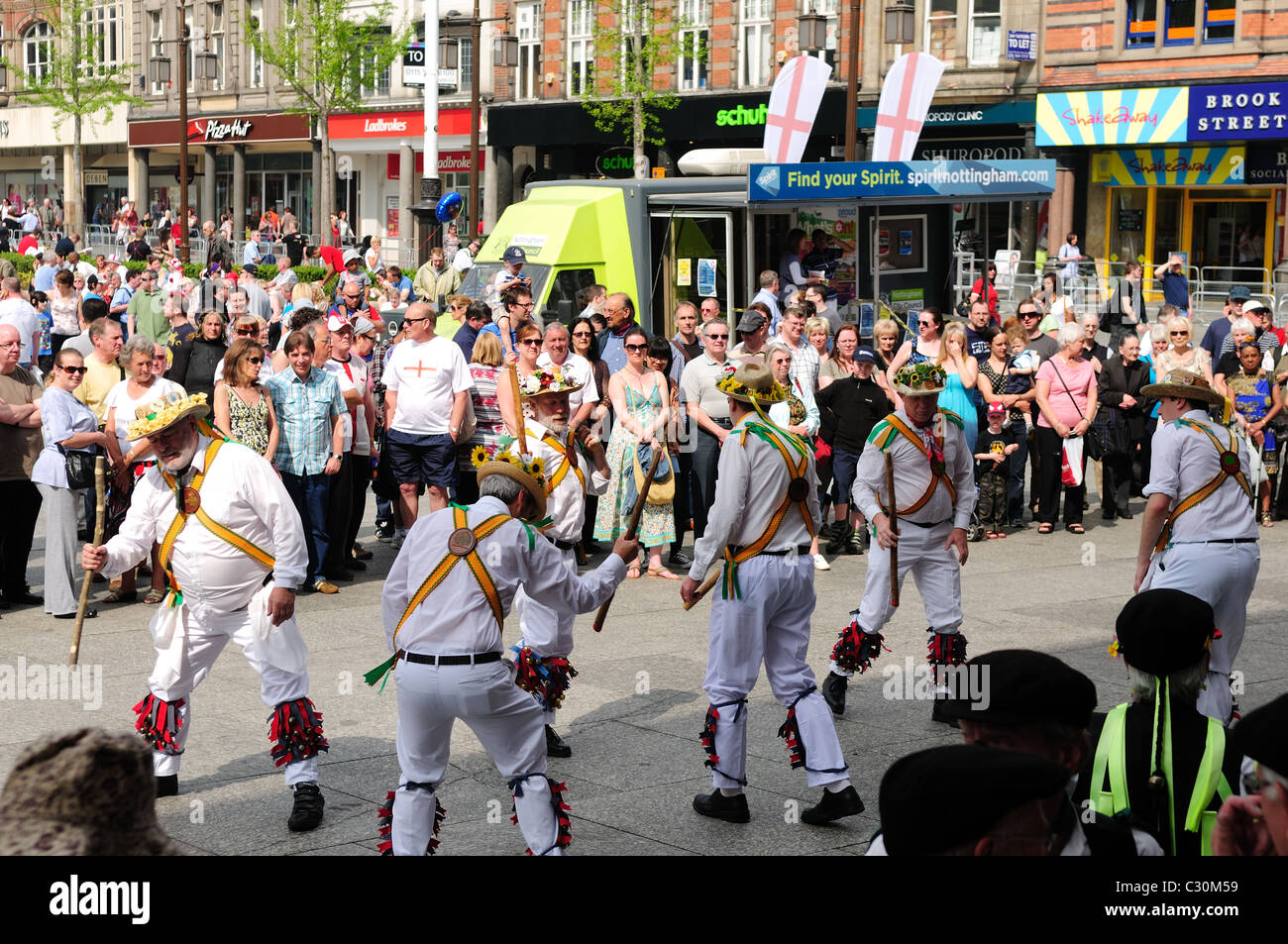 Nottingham's Old Market Square St George's Day Festival 23rd April ...