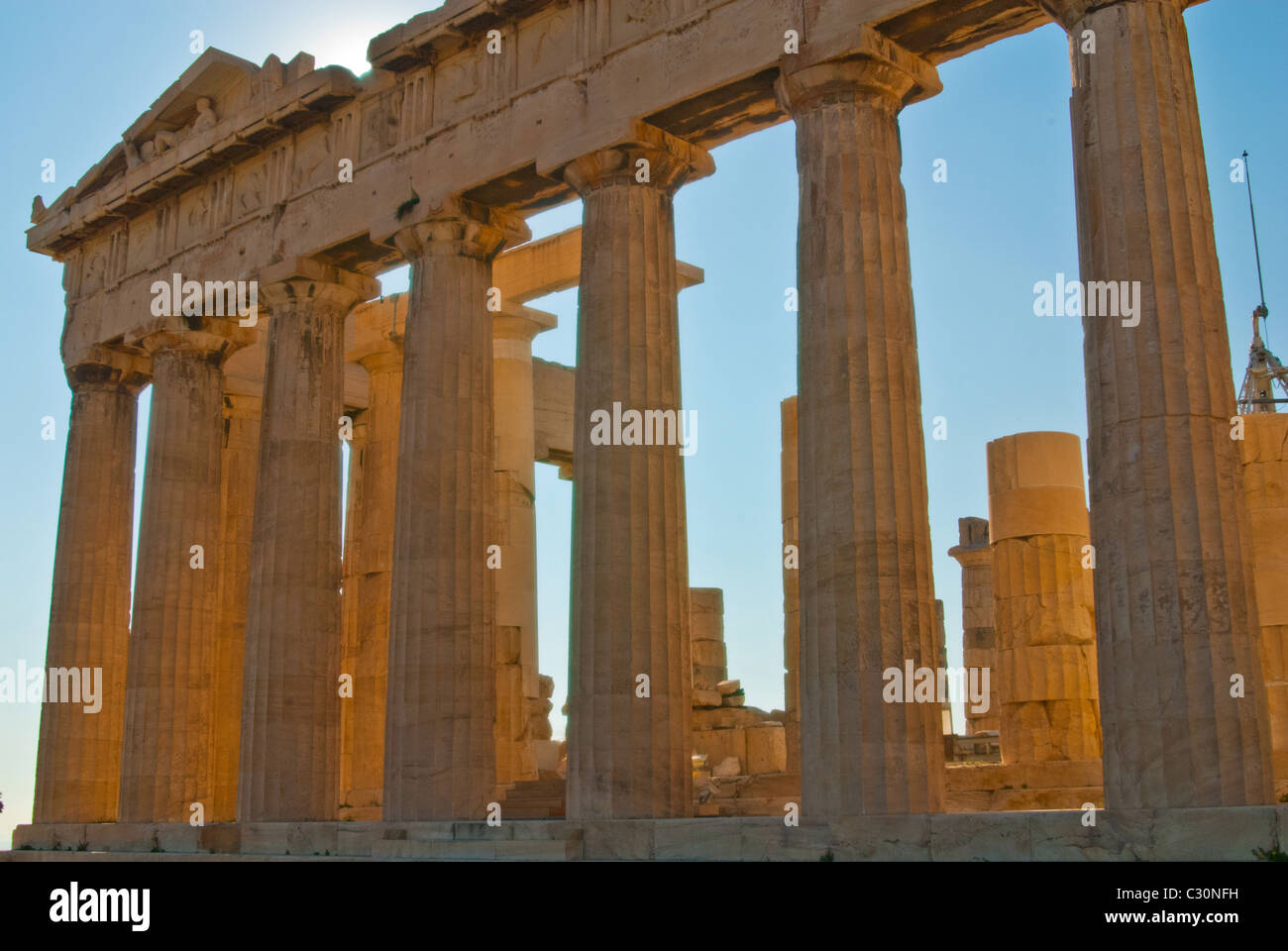 Athens is the capital and largest city of Greece. Athens dominates the Attica periphery and it is one of the world's oldest citi Stock Photo