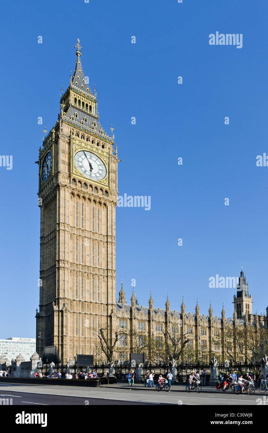 House of parliament with Big Ben clock, London, UK Stock Photo