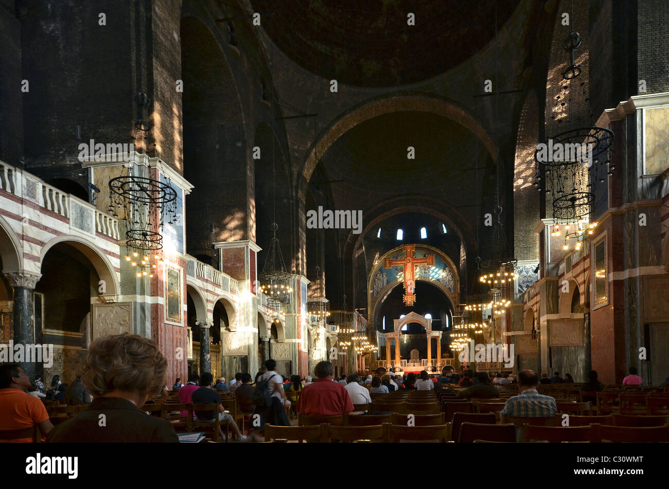 Westminster Cathedral - church of the Roman Catholic community in England and Wales and the Metropolitan Church and Cathedral Stock Photo
