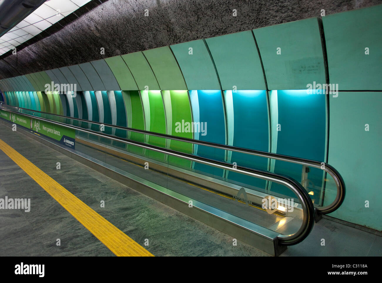 Cardeal Arcoverde Metro station, Rio de Janeiro, Brazil Stock Photo