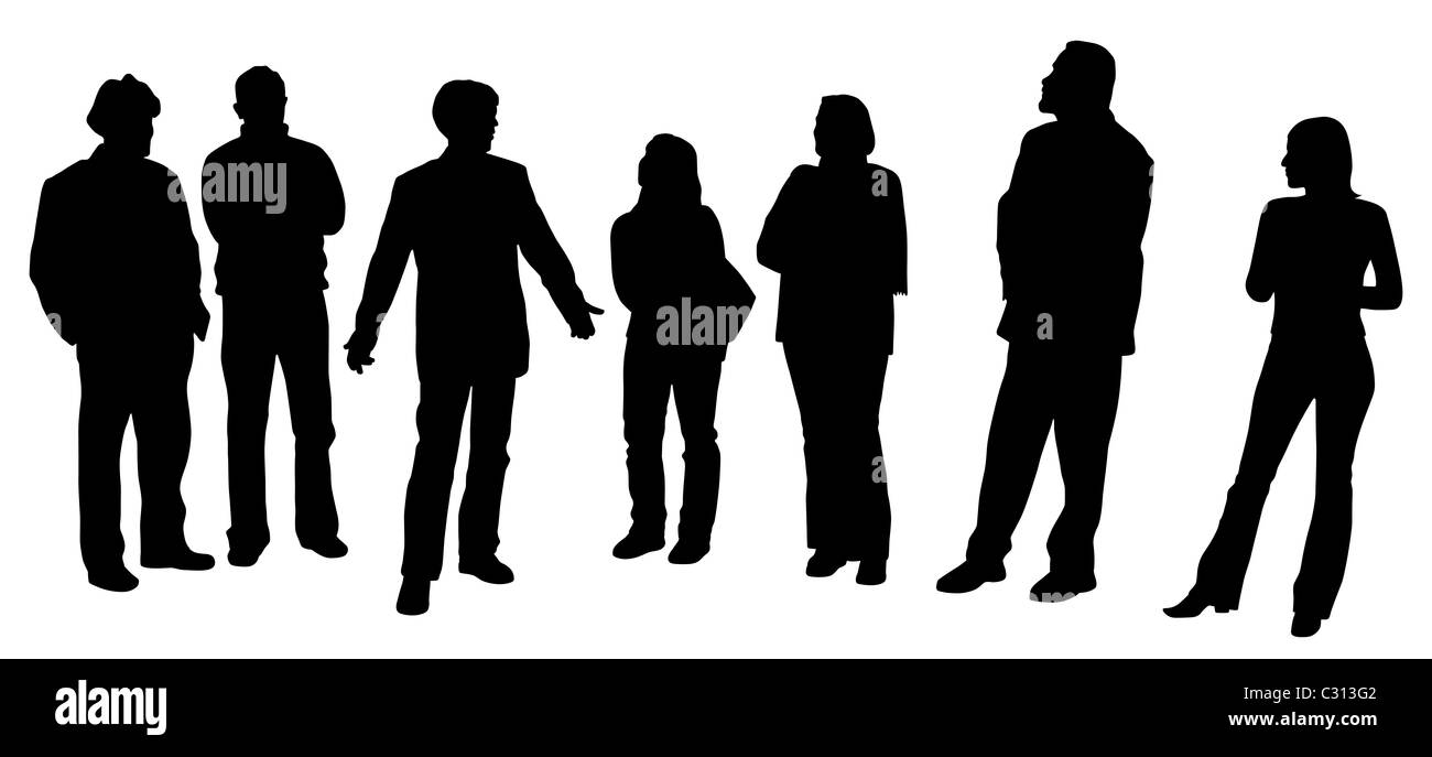 Students Working Together Clipart Black And White