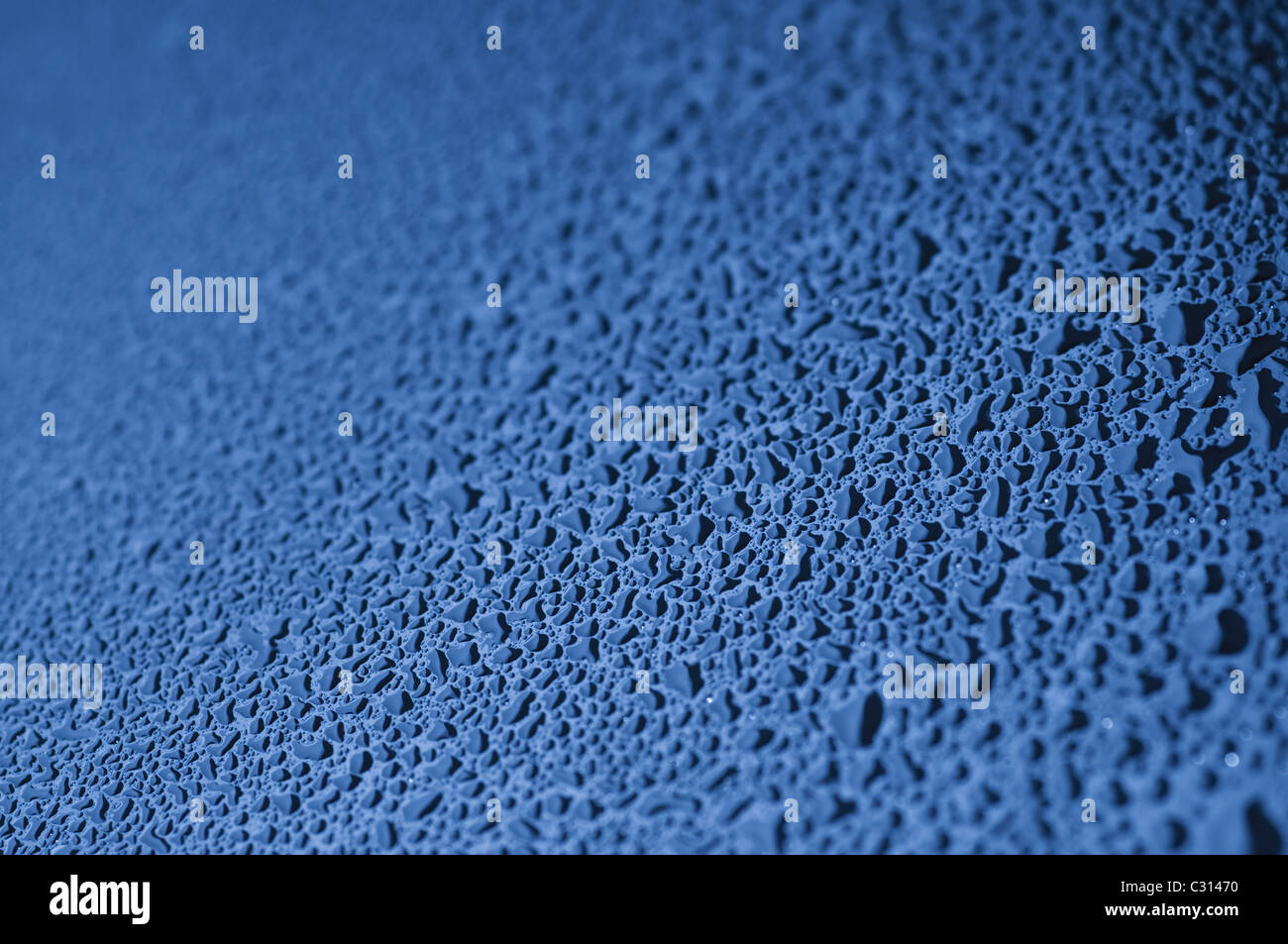Water droplets on a flat surface Stock Photo - Alamy