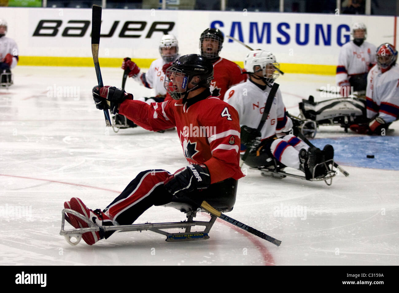 Gold medal game of the 2011 International Sledge Hockey Challenge