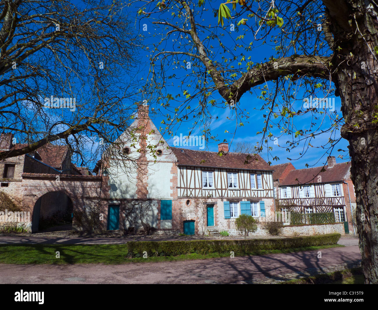 Architecture in Gerberoy Oise Picardie France Stock Photo